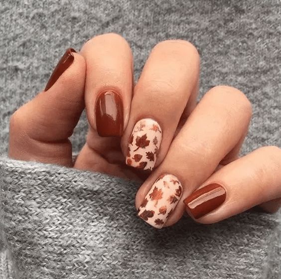 20+ Fall Nail Design Ideas You Will Love 38 Trend Nails, Simple Fall Nails, November Nails, Fall Gel Nails, Fall Nail Art Designs, Cute Nails For Fall, Ha Noi, Thanksgiving Nails, Halloween Nail Designs