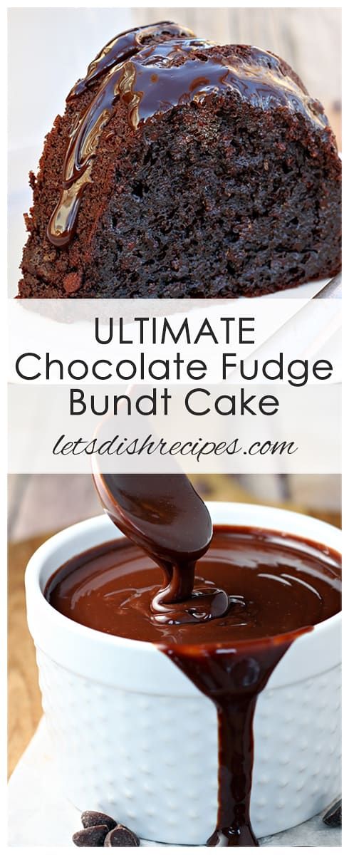 the ultimate chocolate fudge bundt cake is made with only 3 ingredients