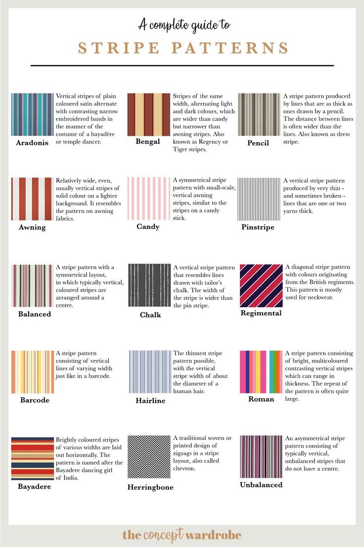 the complete guide to stripe patterns