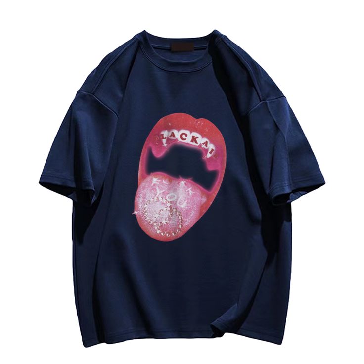 Add a bold pop of color to your wardrobe with our Red Lips t-shirt. Crafted from high-quality fabric, this tee features an eye-catching red lips graphic that will elevate any outfit. Make a statement and turn heads with this sophisticated and exclusive piece. Features: -100% Cotton -Crew Neckline -Red Lips -Dropped Shoulder -Regular fit -Unisex style Trendy Red T-shirt For Streetwear, Trendy Red T-shirt With Logo Print, Graphic Tee With Fashion Print For Streetwear, Fashion Print Short Sleeve T-shirt For Streetwear, Trendy Red Tops With Graphic Design, Trendy Red Graphic Design Tops, Fashion Print Crew Neck T-shirt For Streetwear, Trendy Red T-shirt With Screen Print, Trendy Red T-shirt With Graphic Print