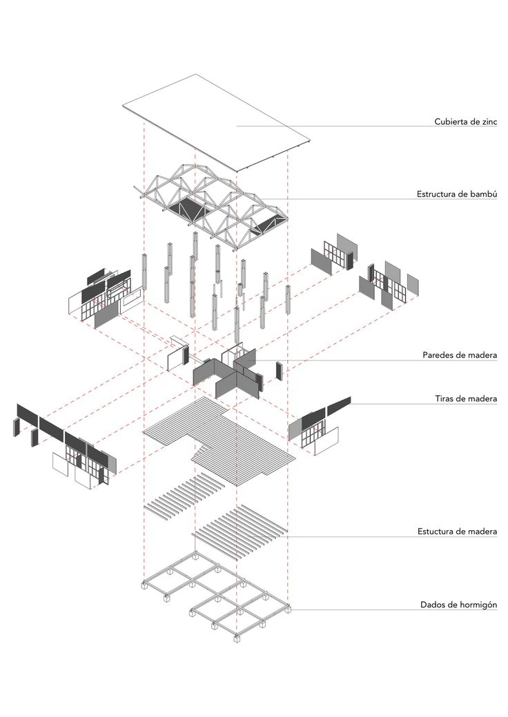 an architectural diagram showing the various parts of a building