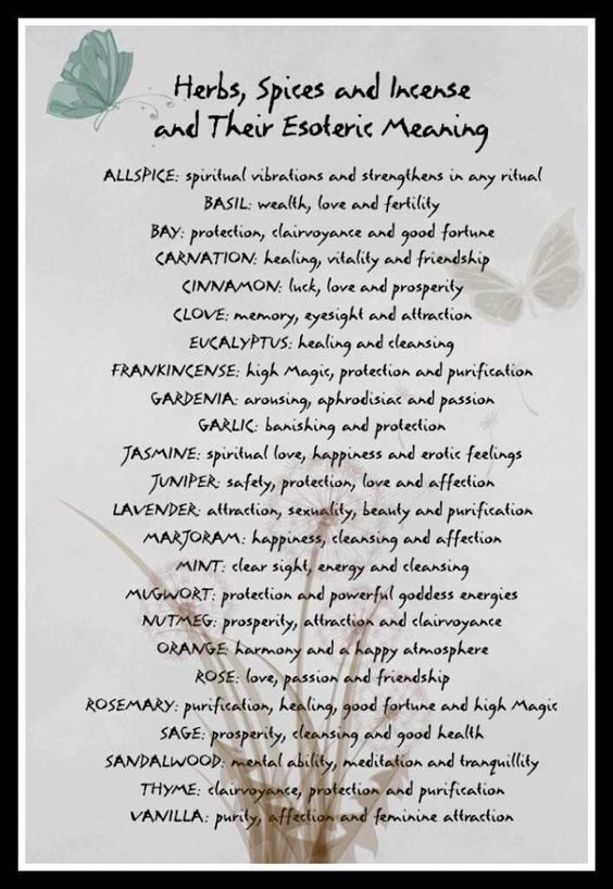 Herbs, Spices & Incense and Their Esoteric Meaning | Witches Of The Craft® Magickal Herbs, Witch Herbs, Magic Herbs, Magical Herbs, Herbal Magic, Healing Herbs, Kitchen Witch, Back To Nature, Herbal Medicine