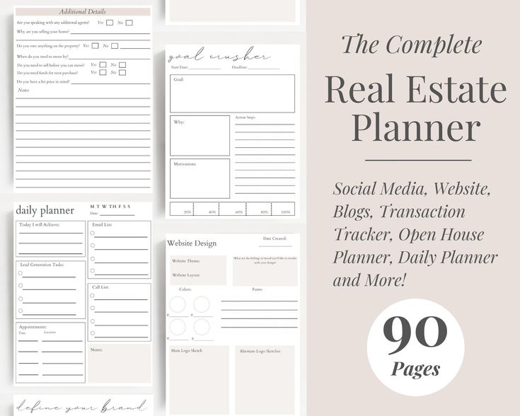 the complete real estate planner is on display