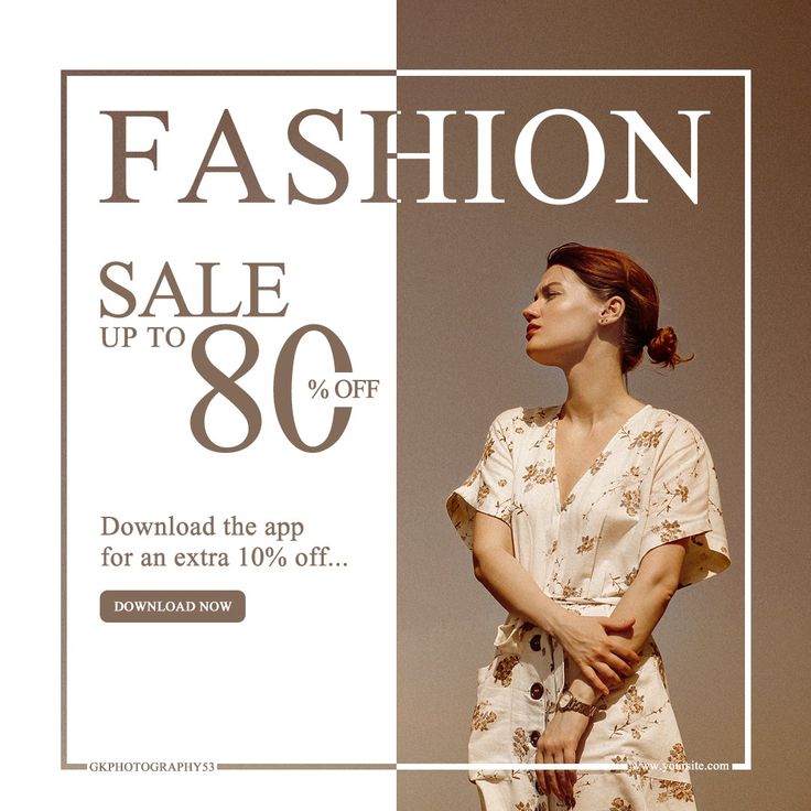 a woman is standing in front of a fashion sale sign with an extra 30 % off offer