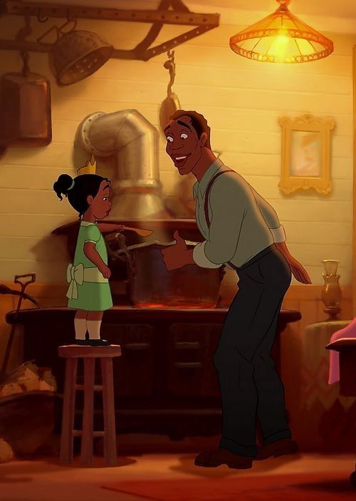 Tiana and her father Tiana Frog, Disney Lockscreen, Tiana Disney, Princess Movies, Images Disney, Disney Nerd, Princess And The Frog, Princess Tiana, Dreamworks Animation