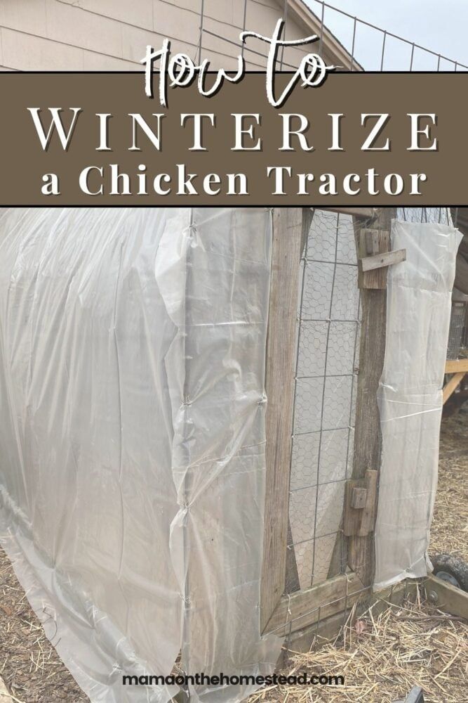 a chicken coop with the words how to winterize a chicken tractor