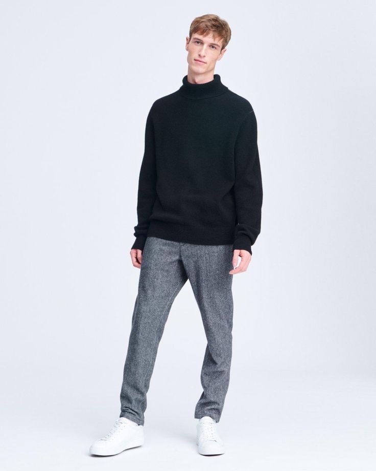 Haldon Cashmere Turtleneck Sweater for Men | rag  bone Bf Clothes, Black Cashmere Turtleneck, Fitted Turtleneck, Sweater For Men, Womens Cashmere, Cashmere Turtleneck, Turtle Neck Dress, Getting Cozy, Cashmere Sweater