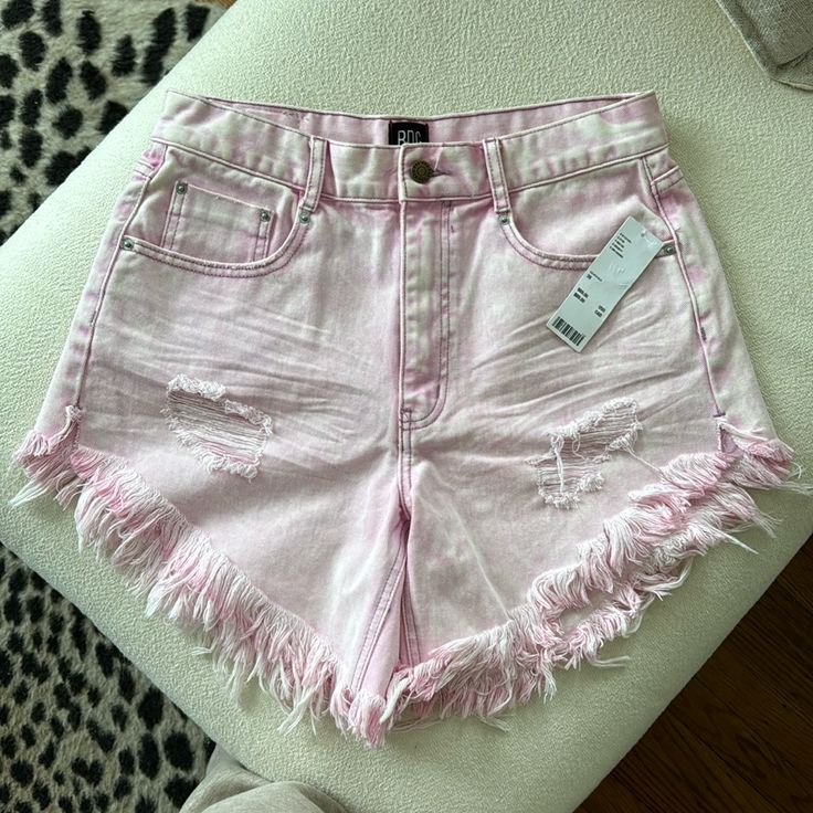 Nwt Never Worn Pink Bottoms With Frayed Hem For Summer, Pink Frayed Hem Shorts For Summer, Trendy High-waisted Shorts By Urban Outfitters, Urban Outfitters Cotton Shorts For Spring, Urban Outfitters Shorts For Spring, White Bottoms With Pockets By Urban Outfitters, Spring Cutoff Jean Shorts By Urban Outfitters, Urban Outfitters Pink Summer Bottoms, Urban Outfitters Pink Bottoms For Summer