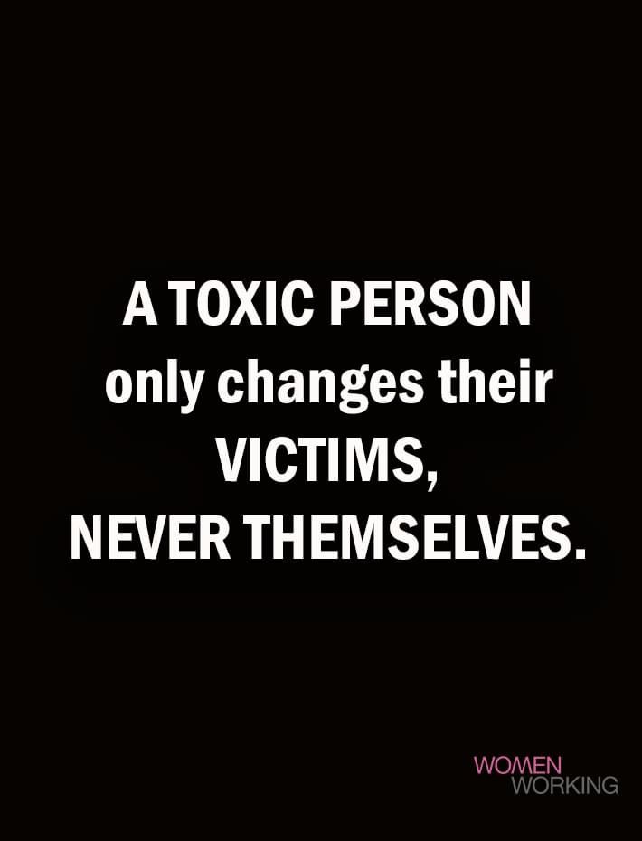 a black and white photo with the words, a toxic person only changes their victims never themselves