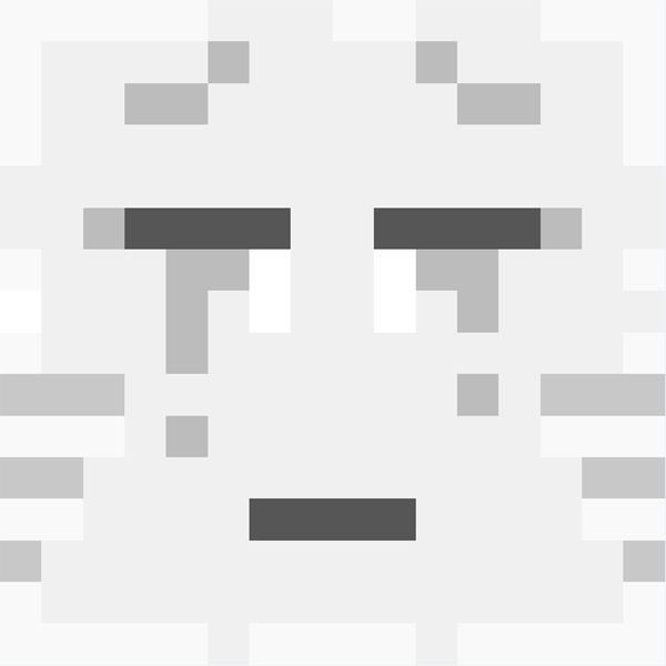 an image of a face made out of squares and rectangles in grey tones