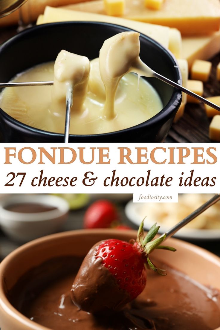 chocolate fondue recipe with strawberries and cheese