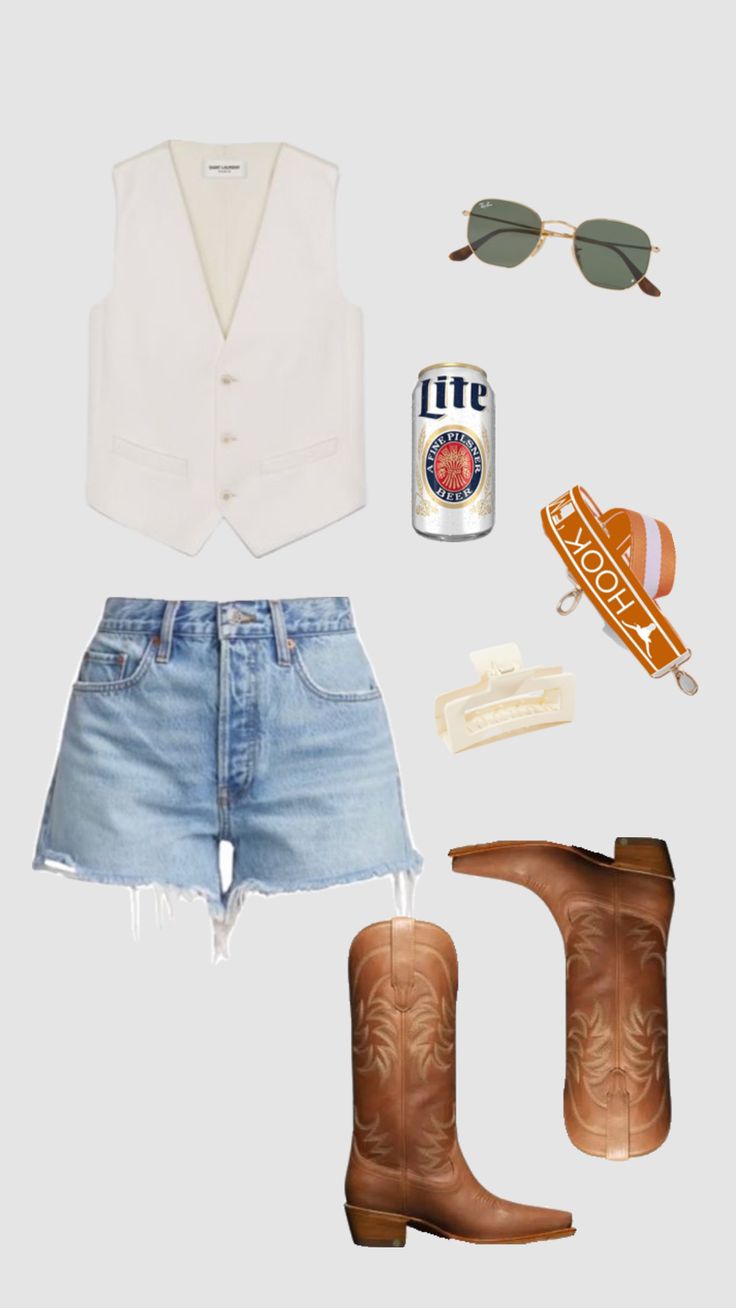 #gamedayfit #footballoutfit Charleston Outfits Summer, Hoedown Outfit, Yeehaw Outfits, Southern Fits, Stampede Outfits, Cowboy Couture, Nashville Fits, Stampede Outfit, Stagecoach Outfit