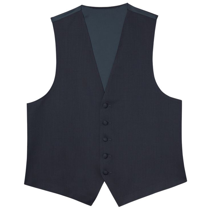 A navy wool vest. Wool Vest, Wool, Navy, Fabric