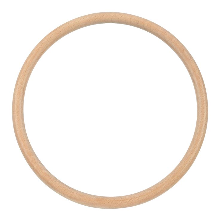 a wooden ring on a white background