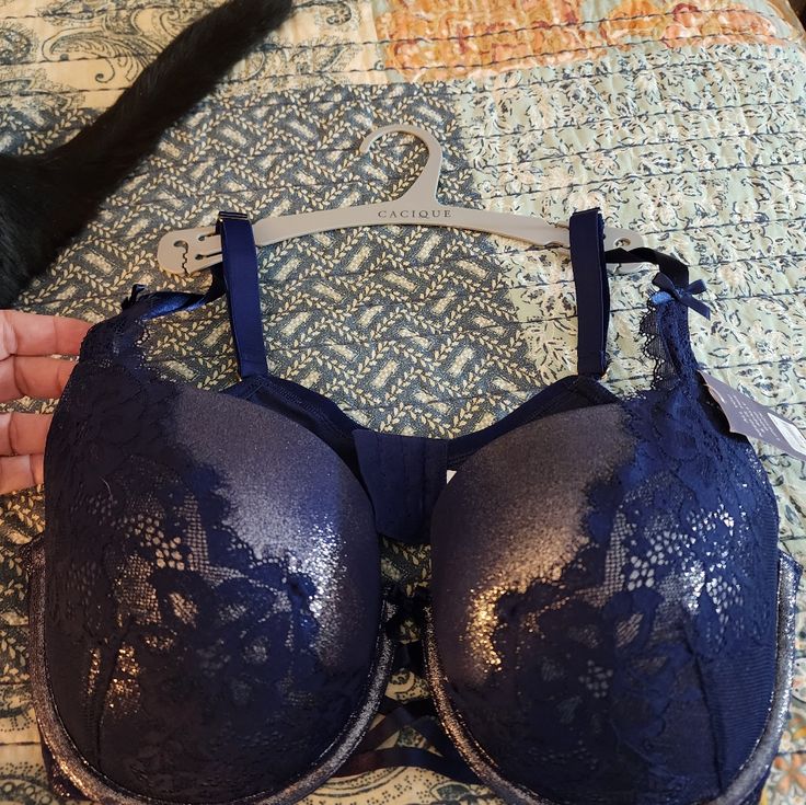 Sexy Bra Beautiful Deep Blue Final Sale Smoke Free/ Pet Friendly This Bra Is Gorgeous Never Even Tried On!! Blue Stretch Bra With Removable Pads, Fitted Blue Bra With Medium Bust Support, Blue Stretch Bra With Medium Bust Support, Blue Bra With Medium Bust Support And Stretch, Blue Bra With Medium Bust Support, Blue Fitted Bra Partially Lined, Fitted Partially Lined Blue Bra, Blue Fitted Partially Lined Bra, Fitted Blue Bra With Lined Body