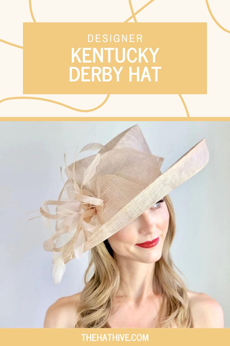 Experience the thrill of the races in style! Our Designer Kentucky Derby Hats are the ultimate statement piece that screams elegance and sophistication. Handcrafted with love, each hat oozes artistic beauty and style. So why wait? Top off your chic look now and unleash your inner fashionista, one hat at a time. Let the races begin! Fitted Sinamay Boater Hat With Flat Brim, Adjustable Sinamay Boater Hat For Royal Ascot, Adjustable Fedora Fascinator For Church, Adjustable Fedora-style Fascinator For Church, Adjustable Sinamay Straw Hat For Royal Ascot, Adjustable Sinamay Boater Hat With Curved Brim, Adjustable Sinamay Top Hat, Adjustable Fedora For Kentucky Derby, Adjustable Fedora Mini Hat For Kentucky Derby