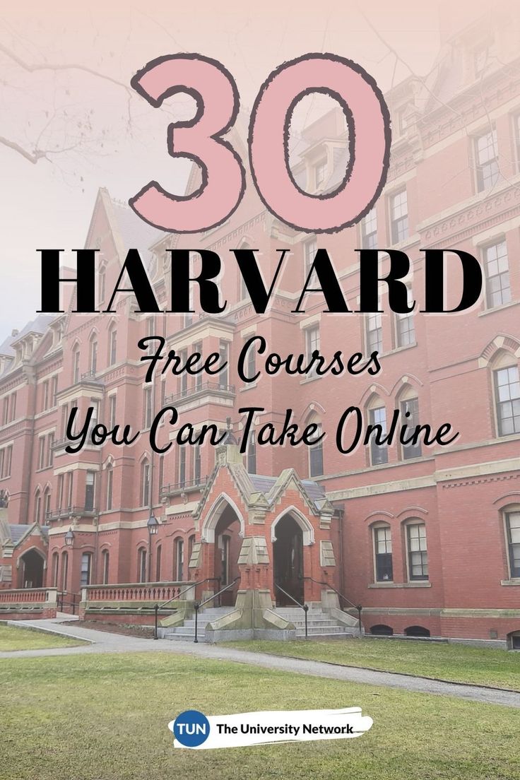 the words 30 harvard free courses you can take online