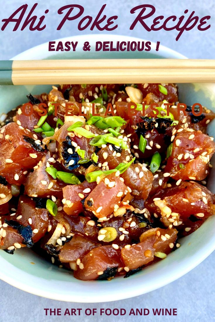 Poke Bowl Recipe, Ahi Poke Recipe, Tuna Poke Bowl, Ahi Tuna Poke, Raw Tuna, Sushi Grade Tuna, Ahi Poke, Poke Recipe, Tuna Poke