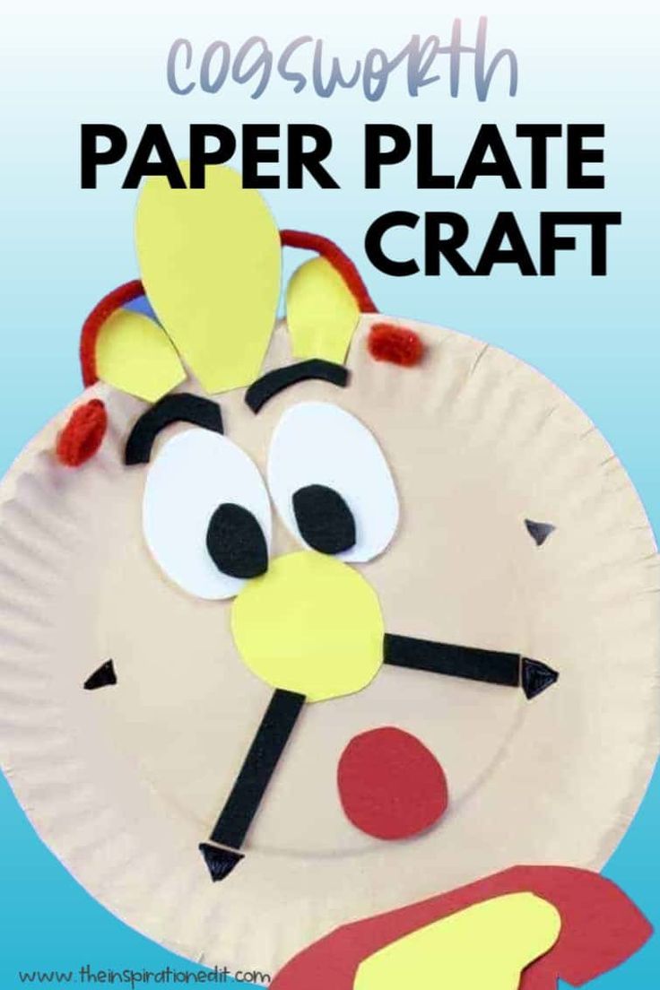 this paper plate craft is so cute and easy to make it looks like an animal