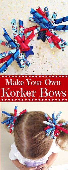 I love korker bows, especially in tiny toddler pigtails. You can create these… Korker Bows Diy, Diy Pigtail Bows, Ribbon Projects Ideas, Diy Girls Bows Hairbows, Toddler Hair Bows Diy, Toddler Pigtails, Korker Ribbon, Korker Bows, Headbands Diy