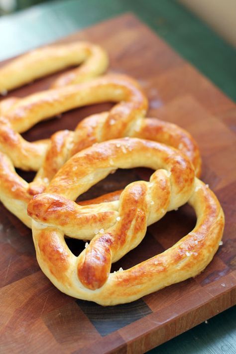 some pretzels are on a cutting board with the words, 15 insanely delicious pretzel recipes