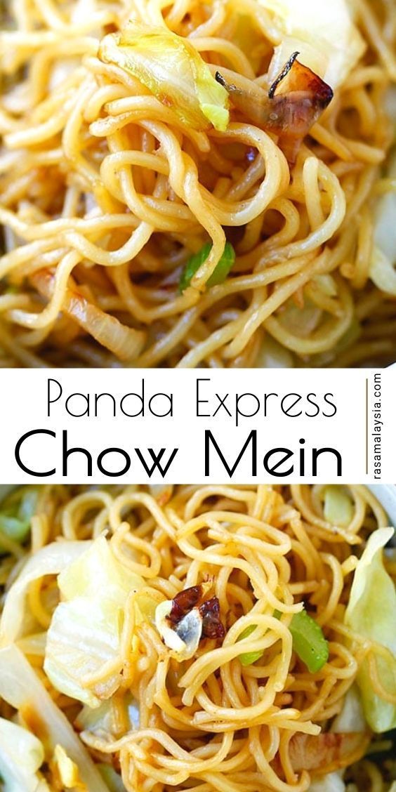 this is an image of panda express chow mein noodles