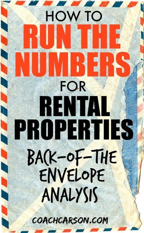 an advertisement for rental property with the words how to run the numbers for rental properties