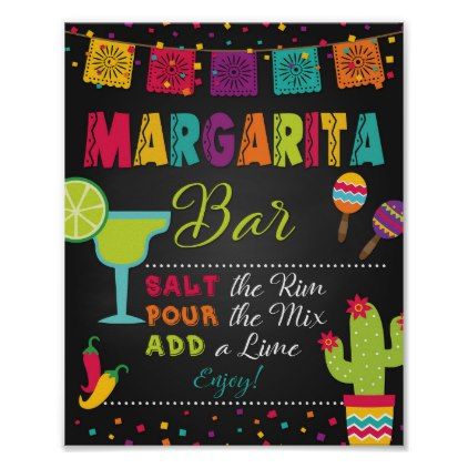 a chalkboard sign that says margarita bar, salt the rum and add lime to it