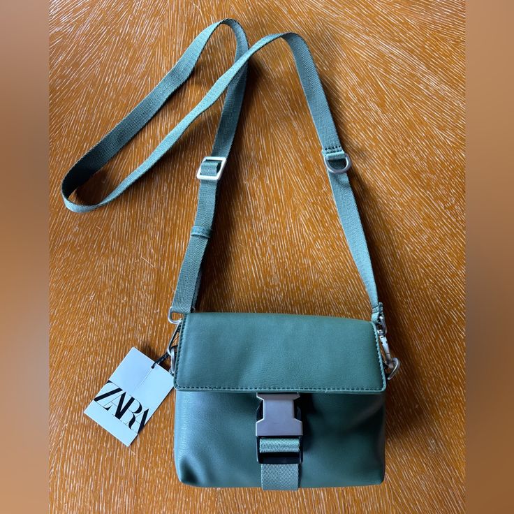 Zara Crossbody Bag. Brand New. Olive Green Zara Pouch Bag With Adjustable Strap, Zara Bags For On-the-go, Zara Crossbody Shoulder Bag For Travel, Zara Crossbody Shoulder Bag For On-the-go, Zara Shoulder Bag With Detachable Strap For Travel, Zara Bag With Adjustable Strap For On-the-go, Zara Shoulder Bag With Detachable Strap For On-the-go, Zara Shoulder Bag For On-the-go, Trendy Zara Bags For On-the-go