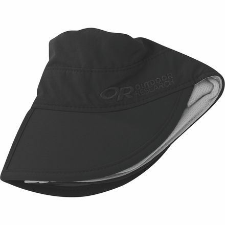 The 1. 8 ounce Outdoor Research Radar Pocket Cap packs small enough to put in your pocket and protects your head from the sun with its UPF 50+ rated sun protection. Outdoor Research also included water-resistant and quick-drying technology in the headband to increase comfort and moisture management on the trail. Grab the Radar Pocket Cap to eliminate the chance of a sun-burned head on your next hike. Durable Functional Black Hats, Adjustable Black Visor For Outdoor, Lightweight Black Hat With Uv Protection, Black Windproof Beach Hat, Black Uv Protection Hat For Hiking, Black Lightweight Hat With Uv Protection, Black Outdoor Visor, One Size Fits Most, Black Outdoor Visor One Size, Black Hat With Uv Protection