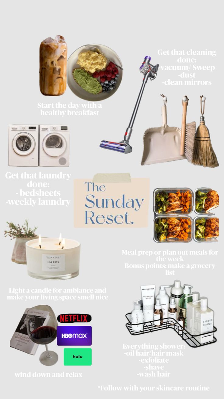 the sunday rest is on display with various items in front of it, including candles and soaps