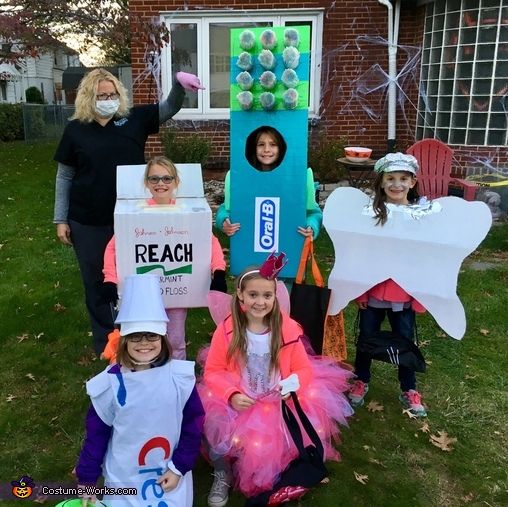 group of children dressed up in halloween costumes