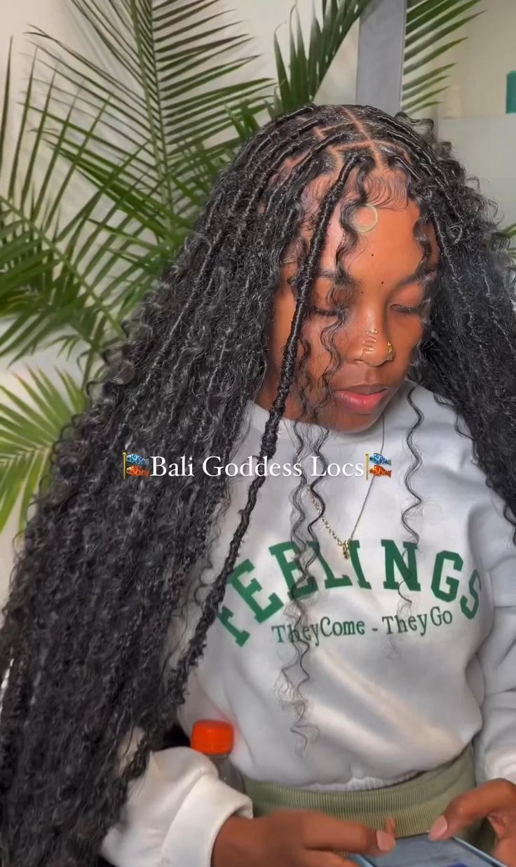 Fake Hair Braids, Goddess Faux Locs, Faux Loc, Braided Hairstyles For Black Women Cornrows, Goddess Braids Hairstyles, Quick Natural Hair Styles, Faux Locs Hairstyles, Braided Cornrow Hairstyles, Box Braids Hairstyles For Black Women