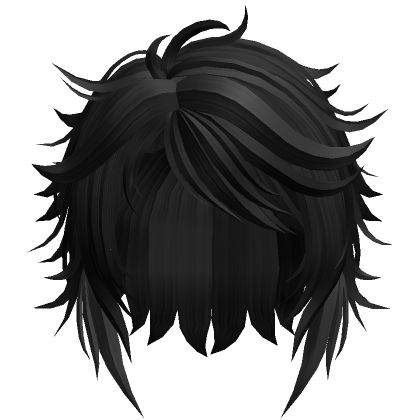 the head of a person with black hair