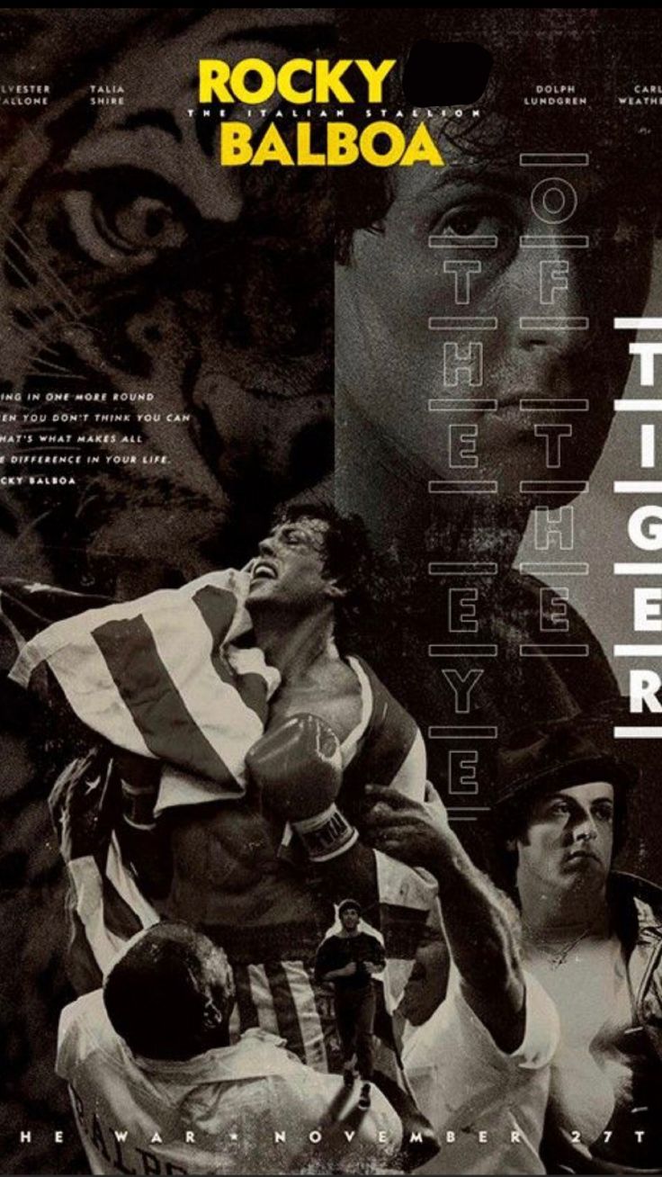 Rocky Balboa Poster, Cottage Core Wallpaper, Rocky Series, Rocky Poster, Rocky Film, Boxing Images, Dragon Ball Z Iphone Wallpaper, Whatsapp Wallpapers Hd, Boxing Posters