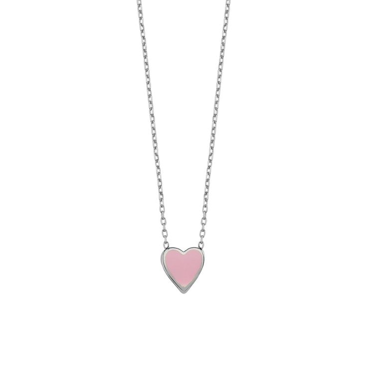 A bold splash of perfect pink contained within soft curves and a sharp point, this classic charm necklace is equal parts sweet and sass–just like you. Wear with our One Love Bracelet in Pink and One Love Pink Heart Studs for a complete look or mix and match to give your ensemble some extra love. 14k gold plated sterling silver 16-18" Adjustable Pink Pendant Charm Necklace, Dainty Pink Necklace With Delicate Chain, Pink Pendant Charm Necklace With Delicate Chain, Elegant Personalized Pink Charm Necklace, Elegant Personalized Pink Necklace, Trendy Pink Sterling Silver Necklaces, Trendy Pink Sterling Silver Necklace, Dainty Pink Charm Necklace With Delicate Chain, Pink Charm Necklace For Gift