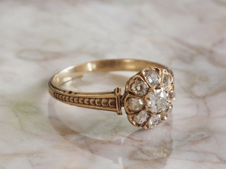 European Cut Diamond Ring, Fancy Jewelry Necklace, Old Mine Cut Diamond, Ring Inspo, Gold Ring Designs, Dream Engagement Rings, Classy Jewelry, Jewelry Lookbook, Pretty Rings