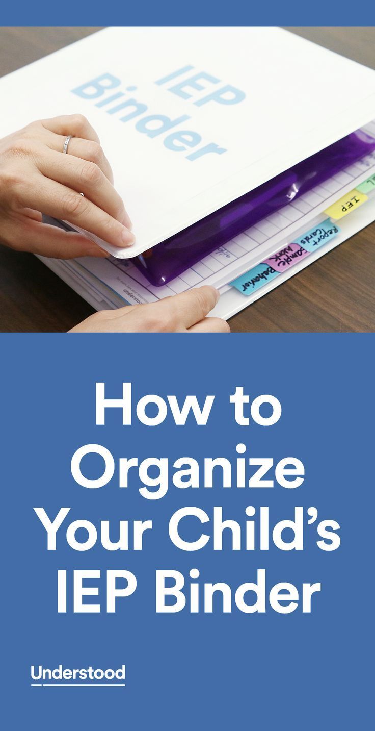 a binder with the title how to organize your child's iep binder