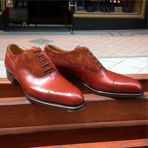 Red Cognac Calf Red Suede Lace up Oxford Dress Shoes on Storenvy Blue Python, Quality Leather Boots, Custom Design Shoes, Handmade Leather Shoes, Oxford Dress Shoes, Oxford Dress, Mens Formal, Suede Lace, Red Suede