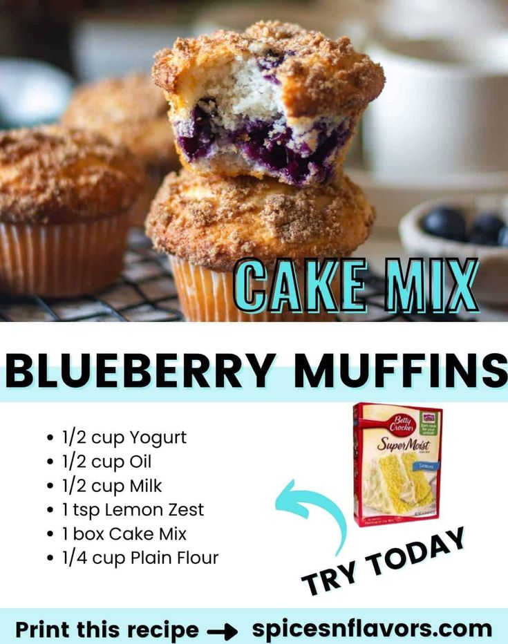 the blueberry muffins are ready to be eaten