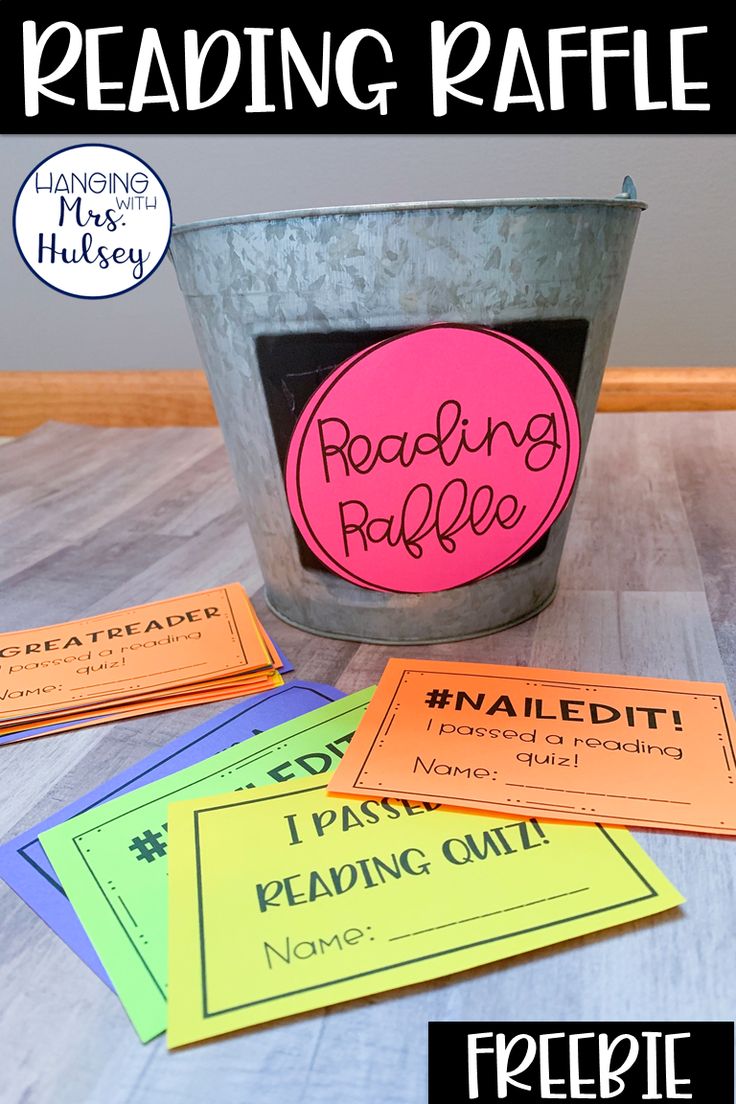 reading raffle is an easy and fun way to teach kids how to read