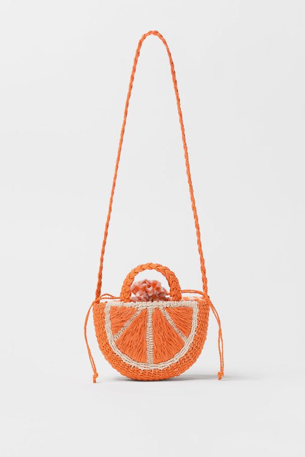 Watermelon Orange Straw Tote Bag Summer Crochet Bag With Double Handle And Removable Pouch, Summer Straw Bag With Removable Pouch And Double Handle, Summer Bucket Bag Pouch With Detachable Handle, Summer Pouch Bucket Bag With Detachable Handle, Summer Crochet Bag With Detachable Handle For Shopping, Summer Crochet Bucket Bag With Removable Pouch, Trendy Orange Rectangular Beach Bag, Casual Orange Bucket Crochet Bag, Casual Orange Crochet Bucket Bag