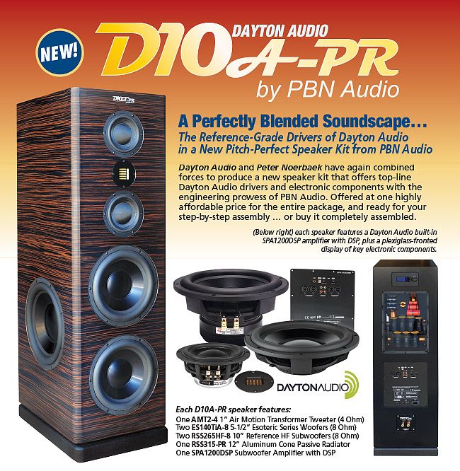 an advertisement for the new d10a - ppr by pn audio