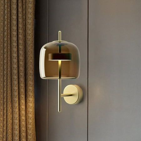 a lamp that is on the side of a door