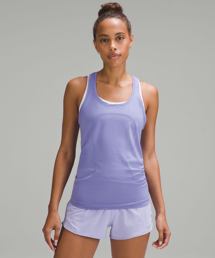 Swiftly Tech Racerback Tank Top 2.0 | Women's Sleeveless & Tank Tops | lululemon Seamless Athleisure Activewear For Running, Seamless Running Activewear In Athleisure Style, Functional Seamless Running Activewear, Lululemon Nylon Activewear For Yoga, Lululemon Technical Moisture-wicking Activewear, Sporty Seamless Activewear For Running, Lululemon Activewear With 4-way Stretch In Nylon, Sporty Seamless Running Activewear, Lululemon Go-dry Technical Activewear