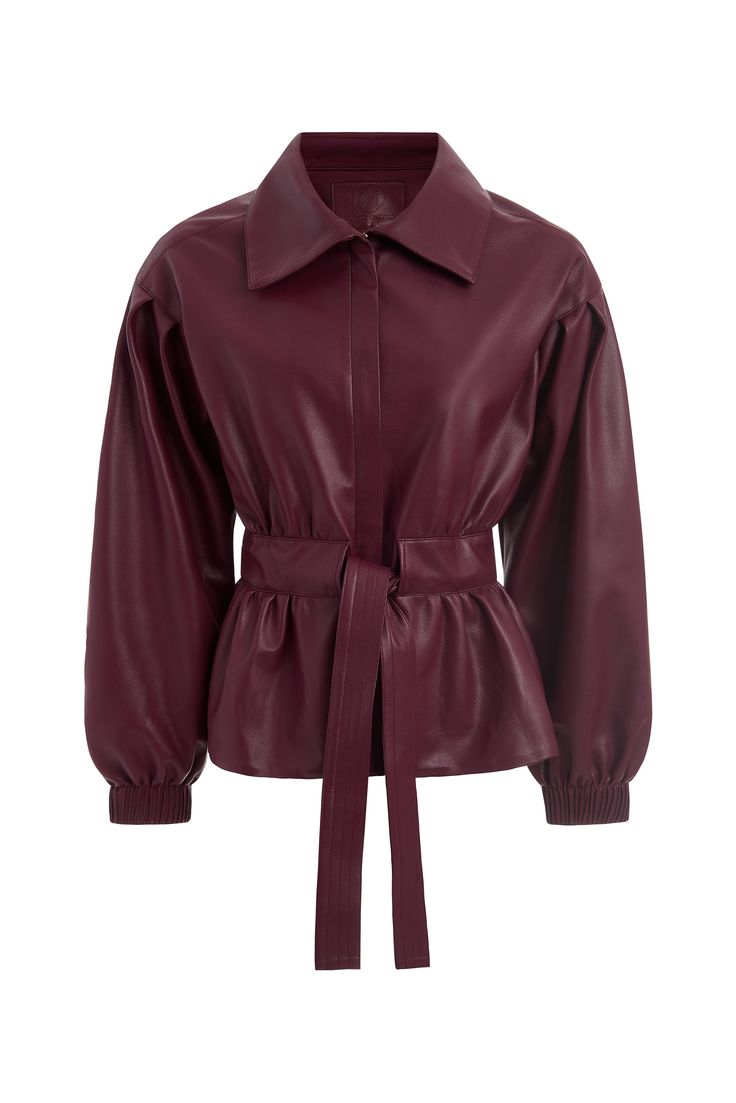 There are some looks from the 80s and 90s we’re happy to leave in the past, but this exaggerated bomber jacket with feminine puff sleeves, long elastic cuffs, and a tie belt with trapunto stitch detailing isn’t one of them. Pictured here in Merlot, our new Chazz jacket looks contemporary and chic paired with our matching Vallie skirt. -Hidden zipper front placket-Drop shoulder with trapunto stitch waist tie belt-Pleated cuff detail-100% polyester-Fully lined-Care instructions: spot clean only Call Backs, Cuff Detail, Fine Fabric, Belt Tying, The 80s, Merlot, Leave In, Tie Belt, Waist Tie