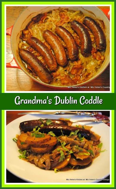 there are two pictures with different food items in them and the words grandma's dublin code