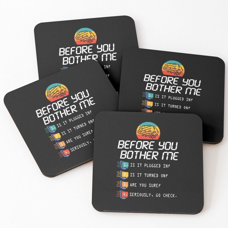 four coasters that say before you brother me