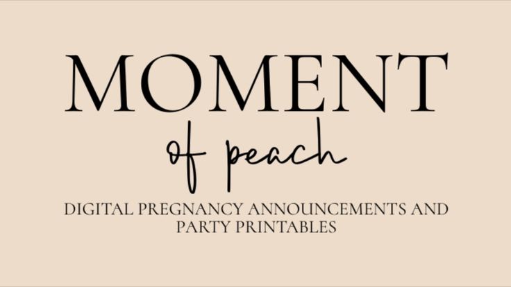 Digital Pregnancy Announcements & Printables