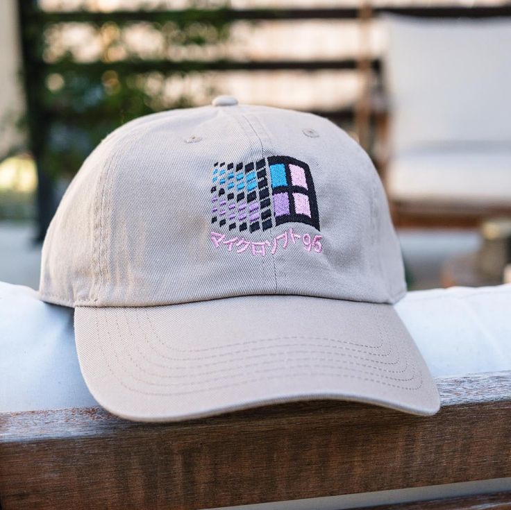 A great gift or piece for everyday wear. Direct embroidery, only available here at Embroidered Dad Hats! 🧢• Embroidered on a cotton dad hat.• Adjusts up to 24" in circumference.• Unstructured and low profile fit.• Free poly-bag shipping in 🇺🇸 (more options at checkout). Cheap Embroidered Dad Hat With Curved Visor, Casual White Embroidered Dad Hat, Retro Cotton Dad Hat With Embroidered Logo, Trendy Six-panel Dad Hat With Embroidered Logo, Blue Embroidered Cotton Dad Hat, Windows 95, Sale Windows, Poly Bags, Embroidered Hats